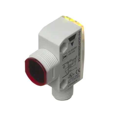 Produktfoto 1 von Carlo Gavazzi PH18CNT20NAM1SA, PHOTO SQ TR PL M18 NPN NO+NC, STECKER