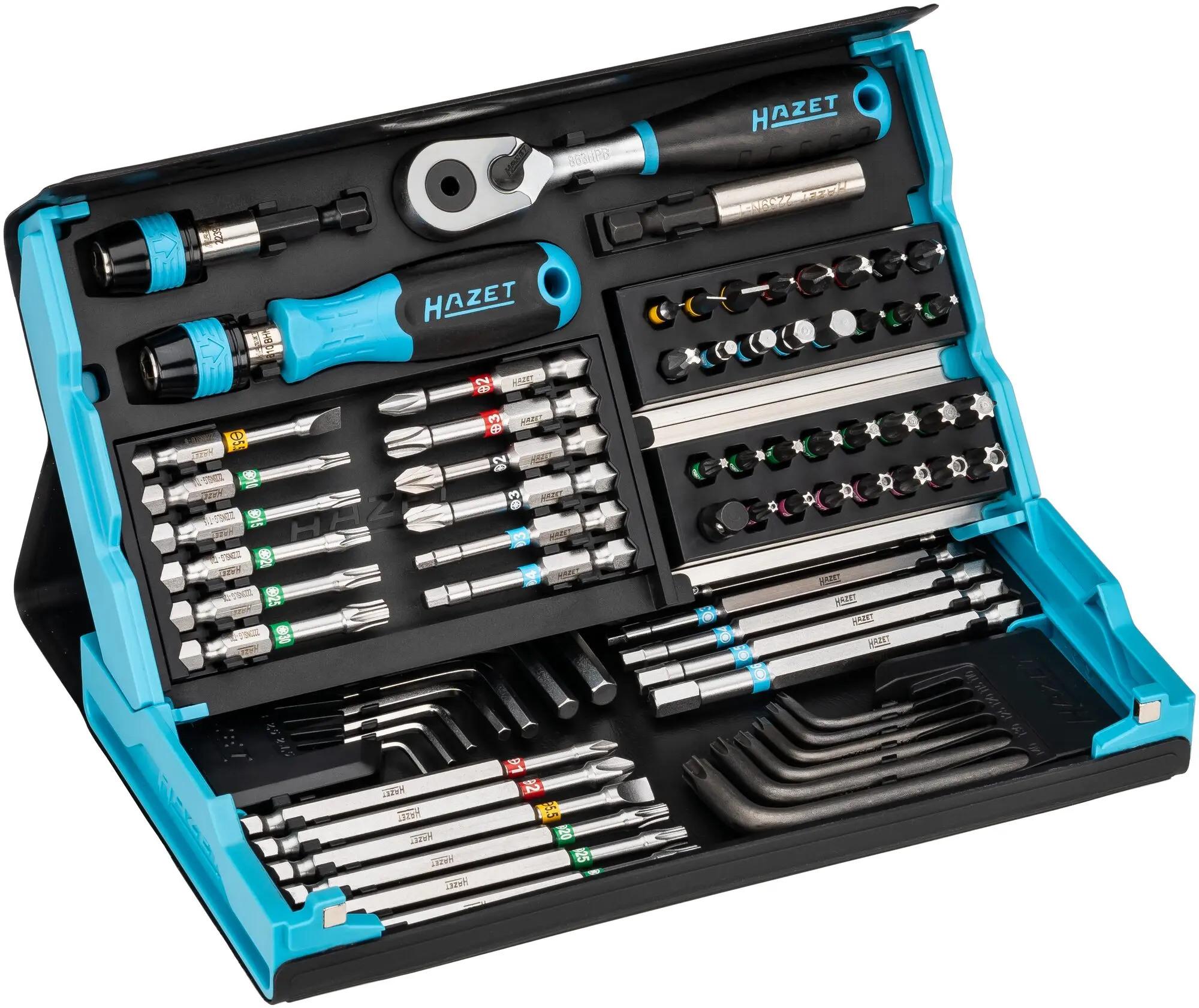 Produktfoto 1 von Hazet 2200SC-31, Bit-Set 73teilig (Sl, PH, PZ, Hex, Torx, TR)