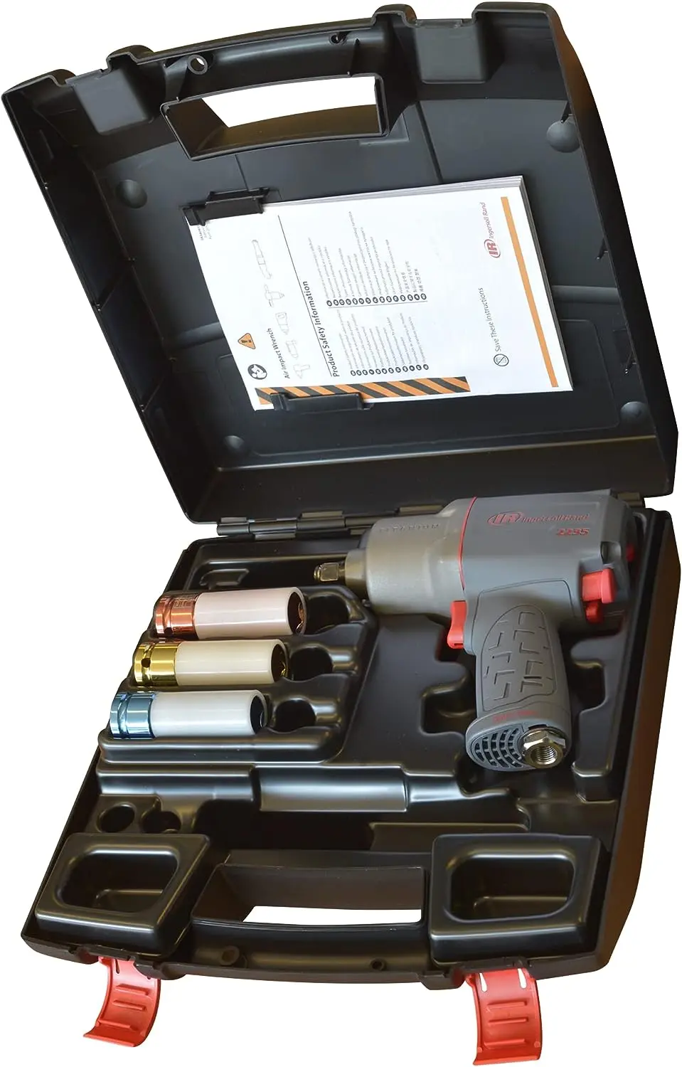 Produktfoto 1 von Ingersoll 2235QTiMAX-3SK, Rand Druckluft-Schlagschrauber-Set 2235QTiMAX-3SK 1/2"