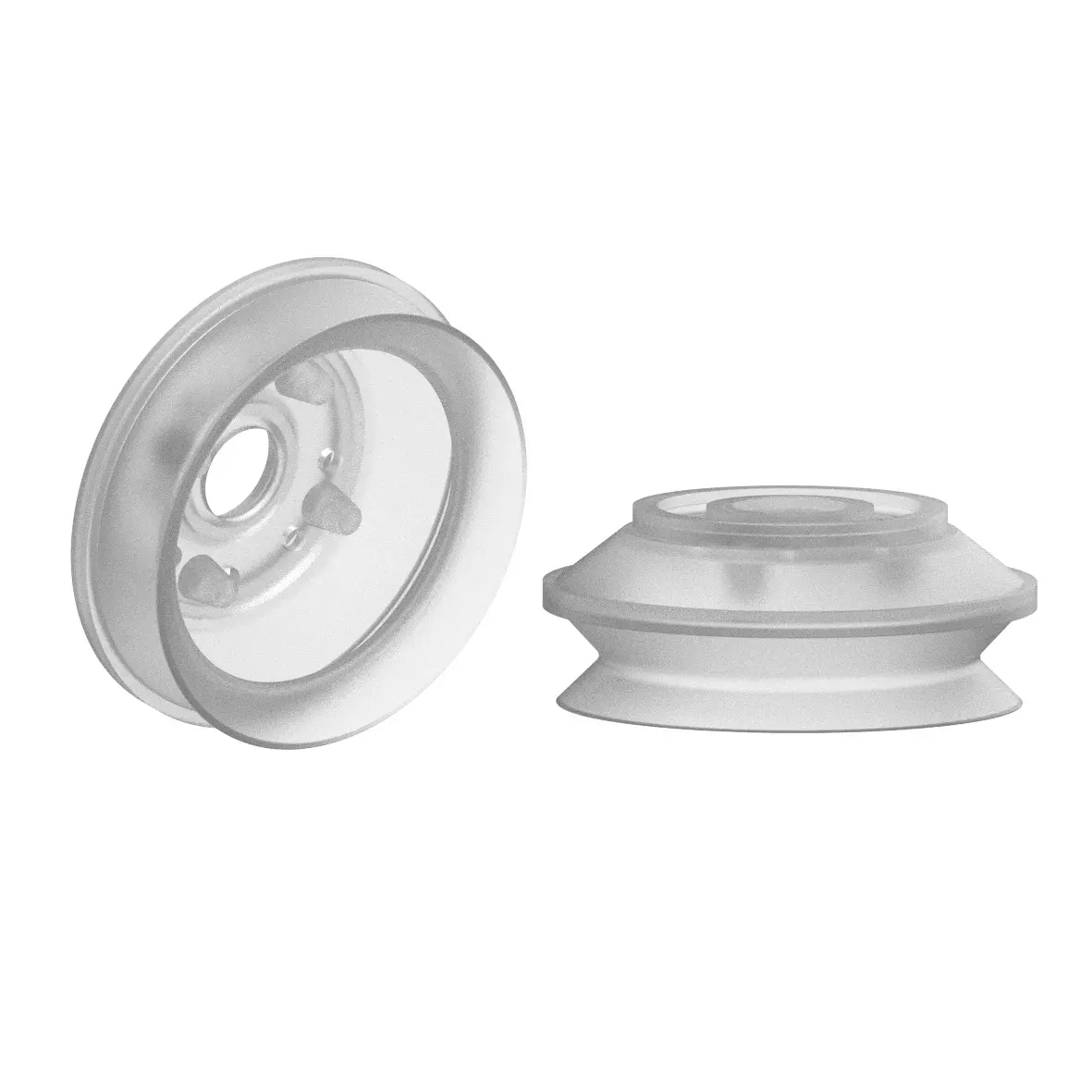 Produktfoto 1 von FIPA 23.117.069.2-LE, Balgensauger Ø 117 mm (1,5 Balgen) Silikon transparent