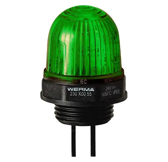 Produktfoto 1 von Werma 230.200.55, Micro LED Einbauleuchte 24VDC GN