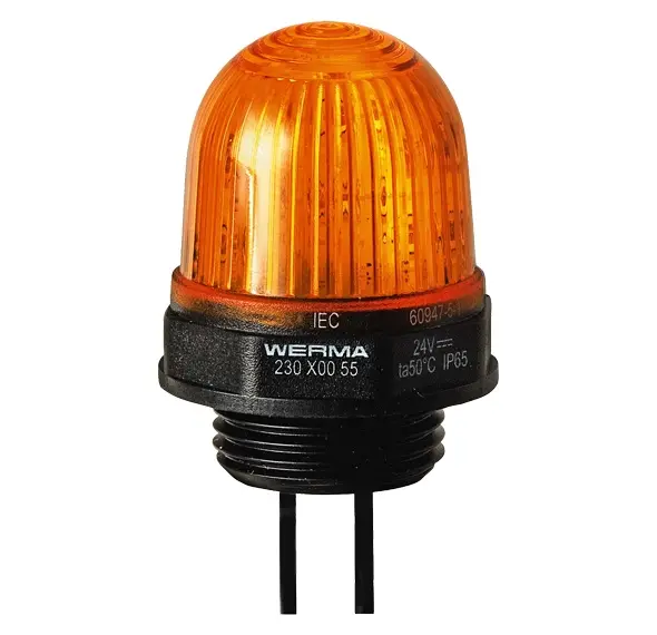 Produktfoto 1 von Werma 230.300.55, Micro LED Einbauleuchte 24VDC YE