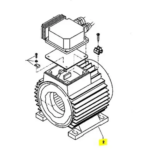 Produktfoto 1 von Kränzle Stator f. Kränzle S-Motor BG80, Kränzle Zubehör und Ersatzteile