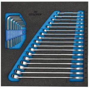 Produktfoto 1 von Gedore 2308878 1500 CT2-7 Ring-Maulschluessel-Satz 25-teilig