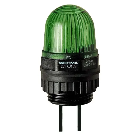 Produktfoto 1 von Werma 231.200.55, Micro LED Einbauleuchte 24VDC GN