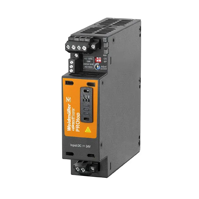 Produktfoto 1 von WEIDMÜLLER PRO TOPDC 24V/24V 5A EX, DC/DC-Wandler, P/n: 2467290000