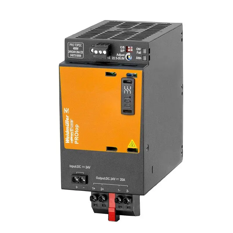 Produktfoto 1 von WEIDMÜLLER PRO TOPDC 24V/24V 20A EX, DC/DC-Wandler, P/n: 2467310000