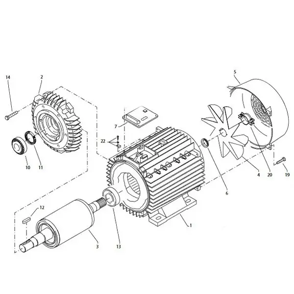 Produktfoto 1 von Kränzle Motor BG112 400V 50Hz, 5,5Kw mit