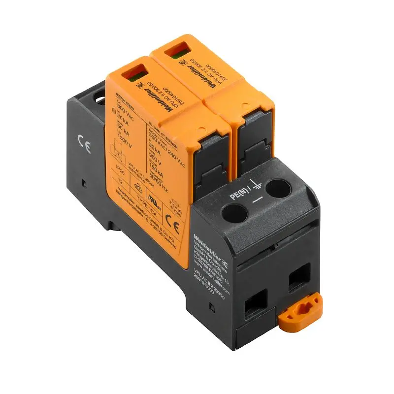 Produktfoto 1 von WEIDMÜLLER VPU AC II 2 300/50, Überspannungsschutzgeräte für Energiesysteme
