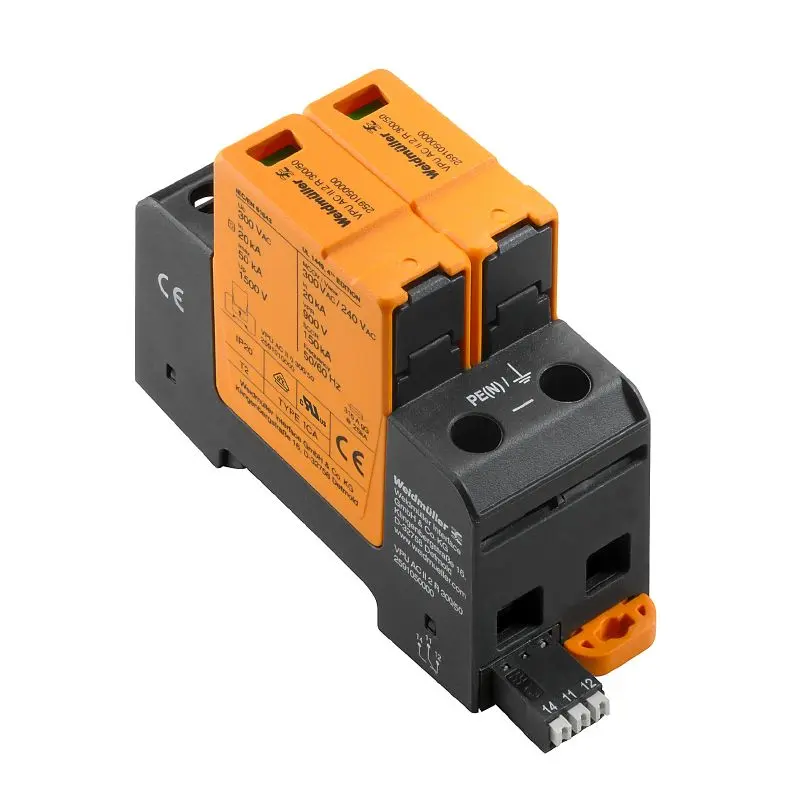 Produktfoto 1 von WEIDMÜLLER VPU AC II 2 R 300/50, Überspannungsschutzgeräte für Energiesysteme