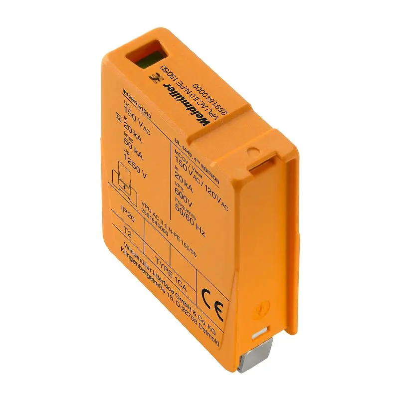 Produktfoto 1 von WEIDMÜLLER VPU AC II 0 150/50, Überspannungsschutzgeräte für Energiesysteme