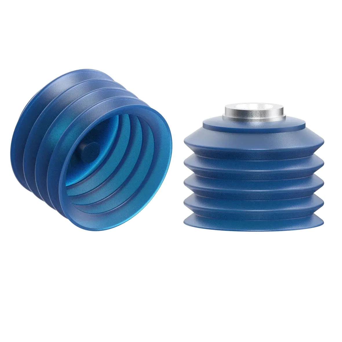 FIPA 25.084.051.V, Balgensauger Ø 84 mm (4,5 Balgen) Vinyl blau