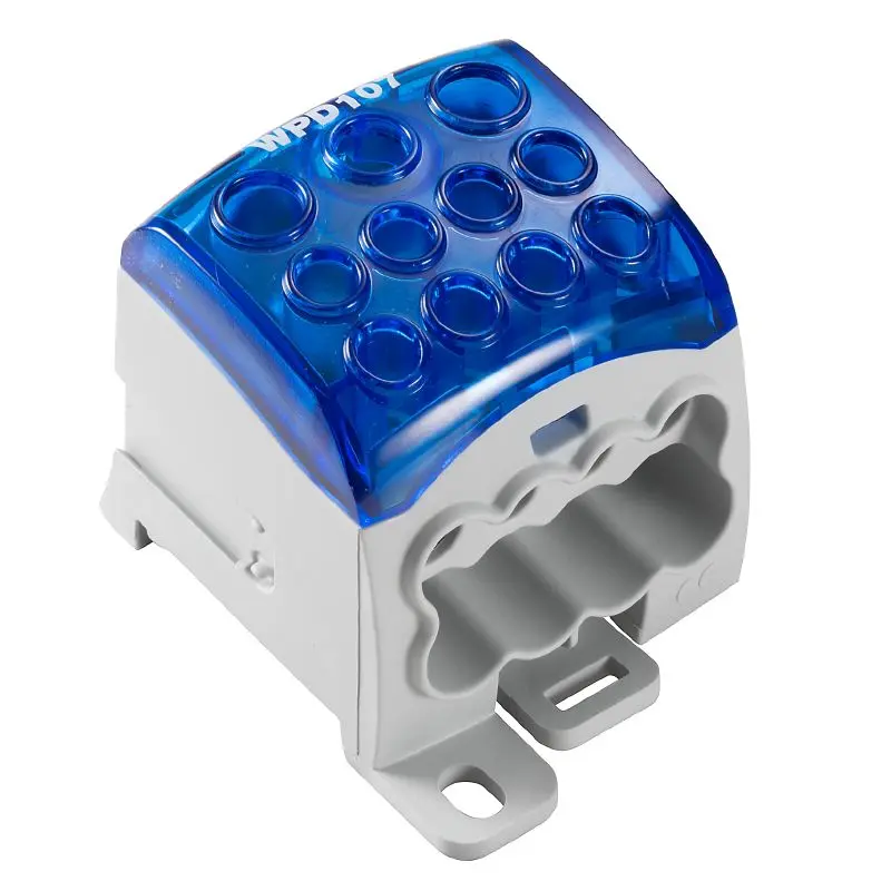 Produktfoto 1 von WEIDMÜLLER WPD 107 1X95/2X35+8X25 BL, Potentialverteilerklemme, Schraubanschluss