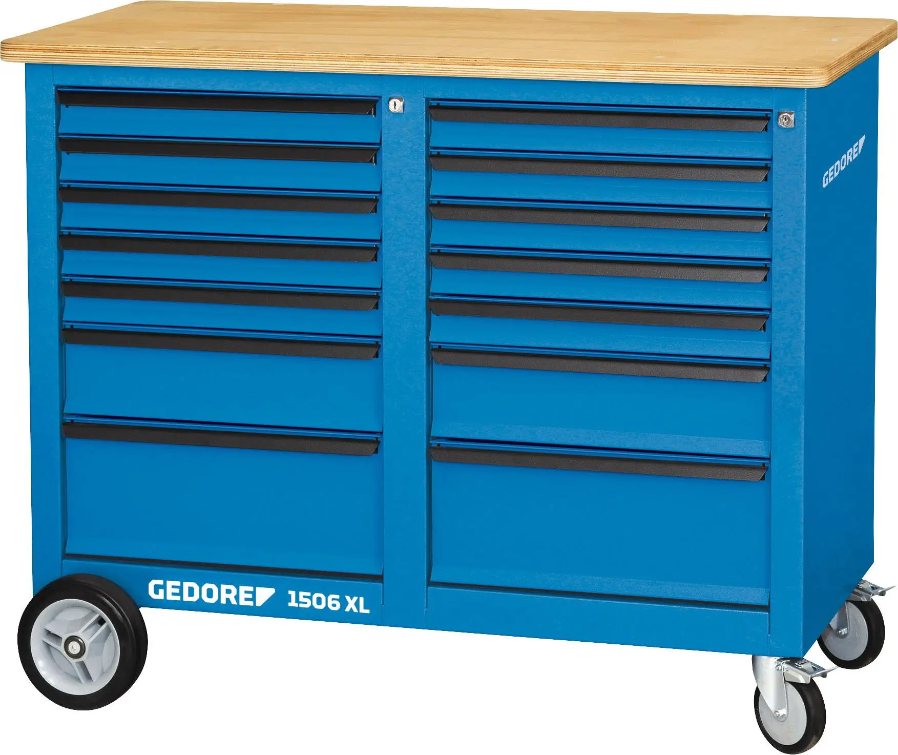 Produktfoto 1 von Gedore 2528088 Rollwerkbank (B x H x T) 1250 x 985 x 550mm Blau