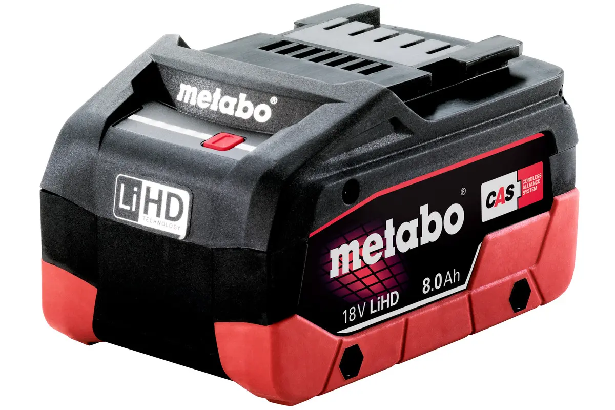 Produktfoto 1 von Metabo 625369000, Akkupack LiHD 18V, 8,0 Ah HD-Akku mit ultimativer Leistung