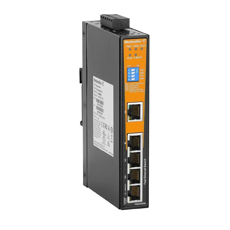 Produktfoto 1 von WEIDMÜLLER IE-SW-AL05LM-5TX, Netzwerk Switch, P/n: 2682250000
