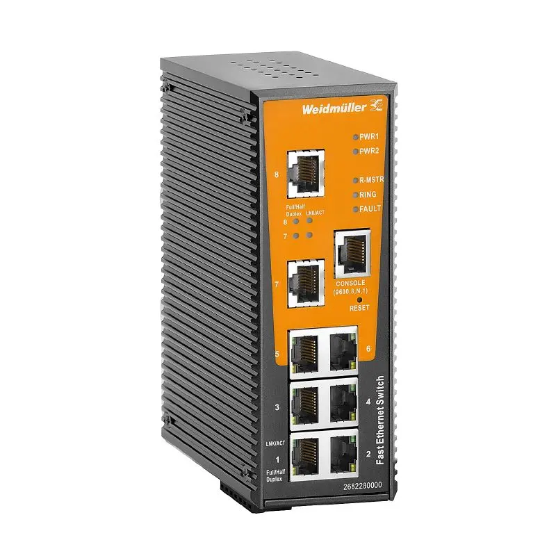 Produktfoto 1 von WEIDMÜLLER IE-SW-AL08M-8TX, Netzwerk Switch, P/n: 2682280000