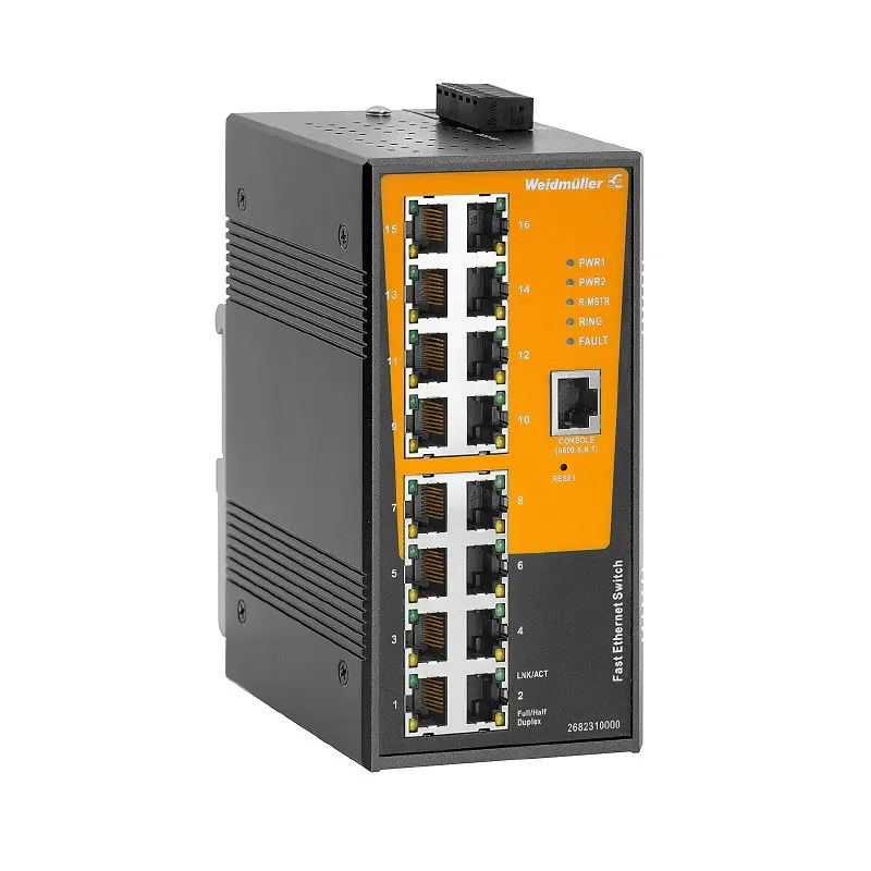 Produktfoto 1 von WEIDMÜLLER IE-SW-AL16M-16TX, Netzwerk Switch, P/n: 2682310000