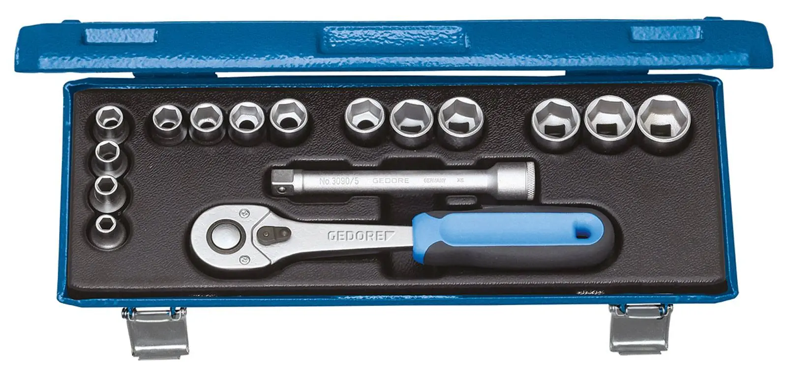 Produktfoto 1 von Gedore Steckschlüsselsatz metrisch 3/8" (10 mm) 16teilig 2682885