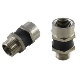 Produktfoto 1 von FIPA 270.203, Gelenkhalter mit Gummigelenk G1/2-IG + G1/2-AG
