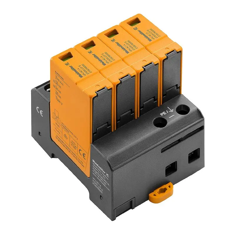 Produktfoto 1 von WEIDMÜLLER VPU AC I 4 275/25 LCF S, Überspannungsschutzgeräte für Energiesysteme