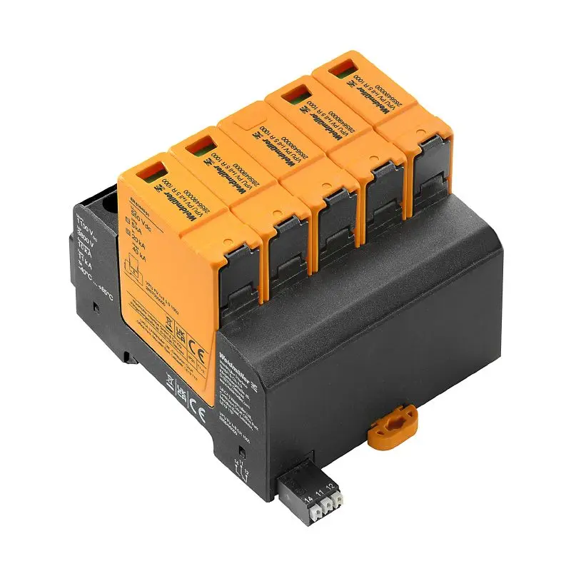 Produktfoto 1 von Weidmüller VPU PV I+II 5 R 1000, Photovoltaik Mit Fernmeldung, P/n: 2856490000
