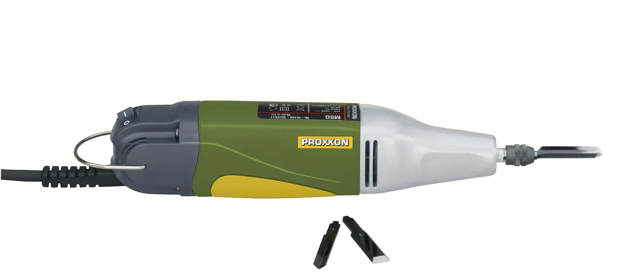 Produktfoto 1 von PROXXON 28644, Motorschnitzgerät MSG mit 3 Messer im Koffer
