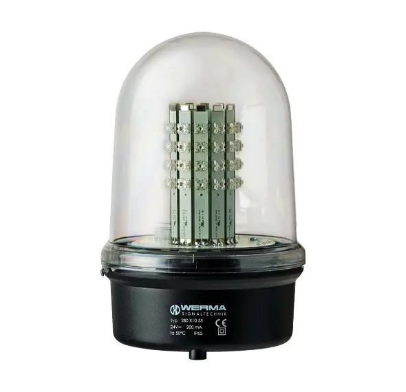 Produktfoto 1 von Werma 280.410.55, LED-Hindernisfeuer BM 12-50VDC RD