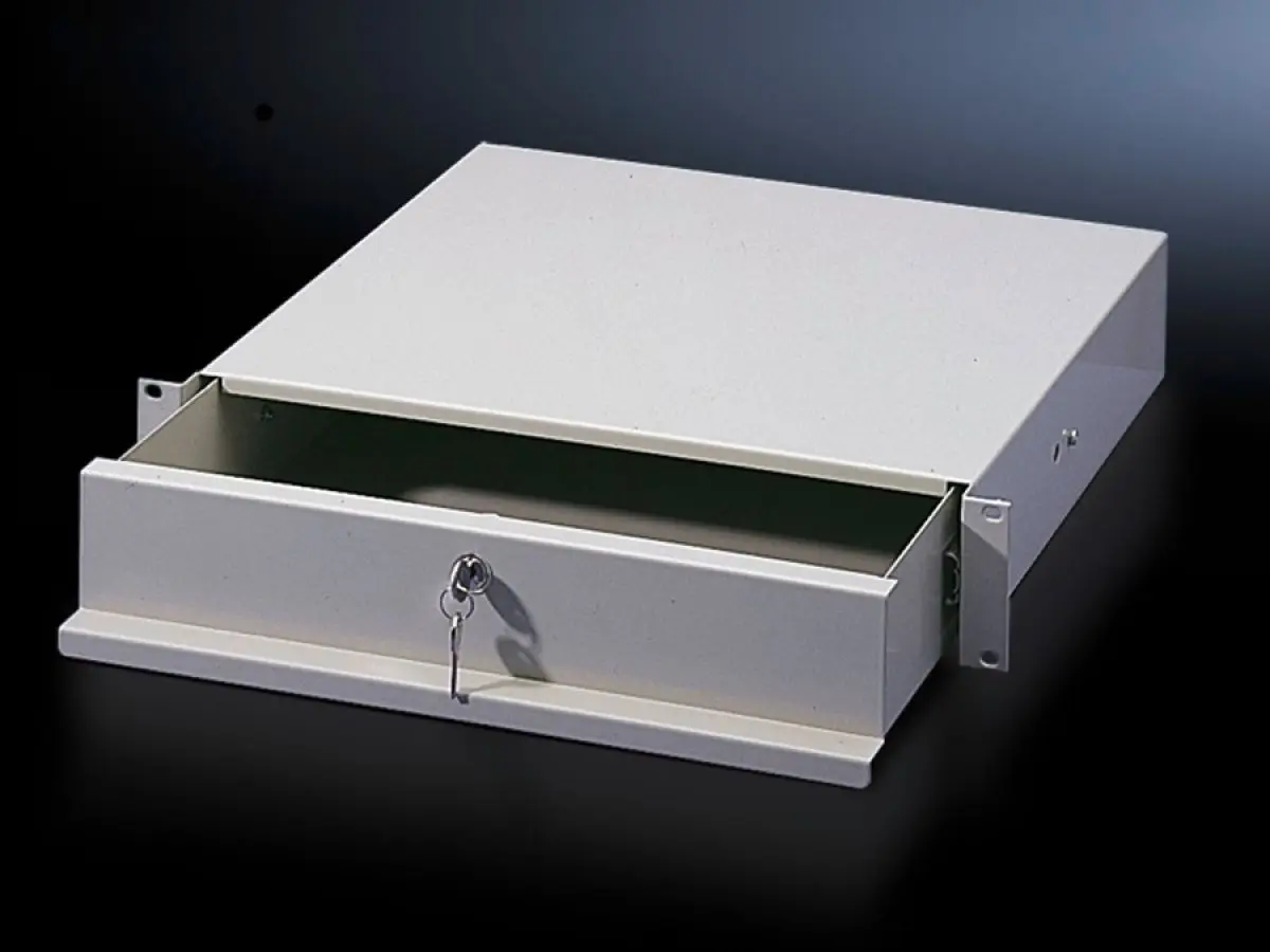 Produktfoto 1 von Rittal DK 7283.035, 7283035 Drawer for one 482.6 mm (19") mounting level