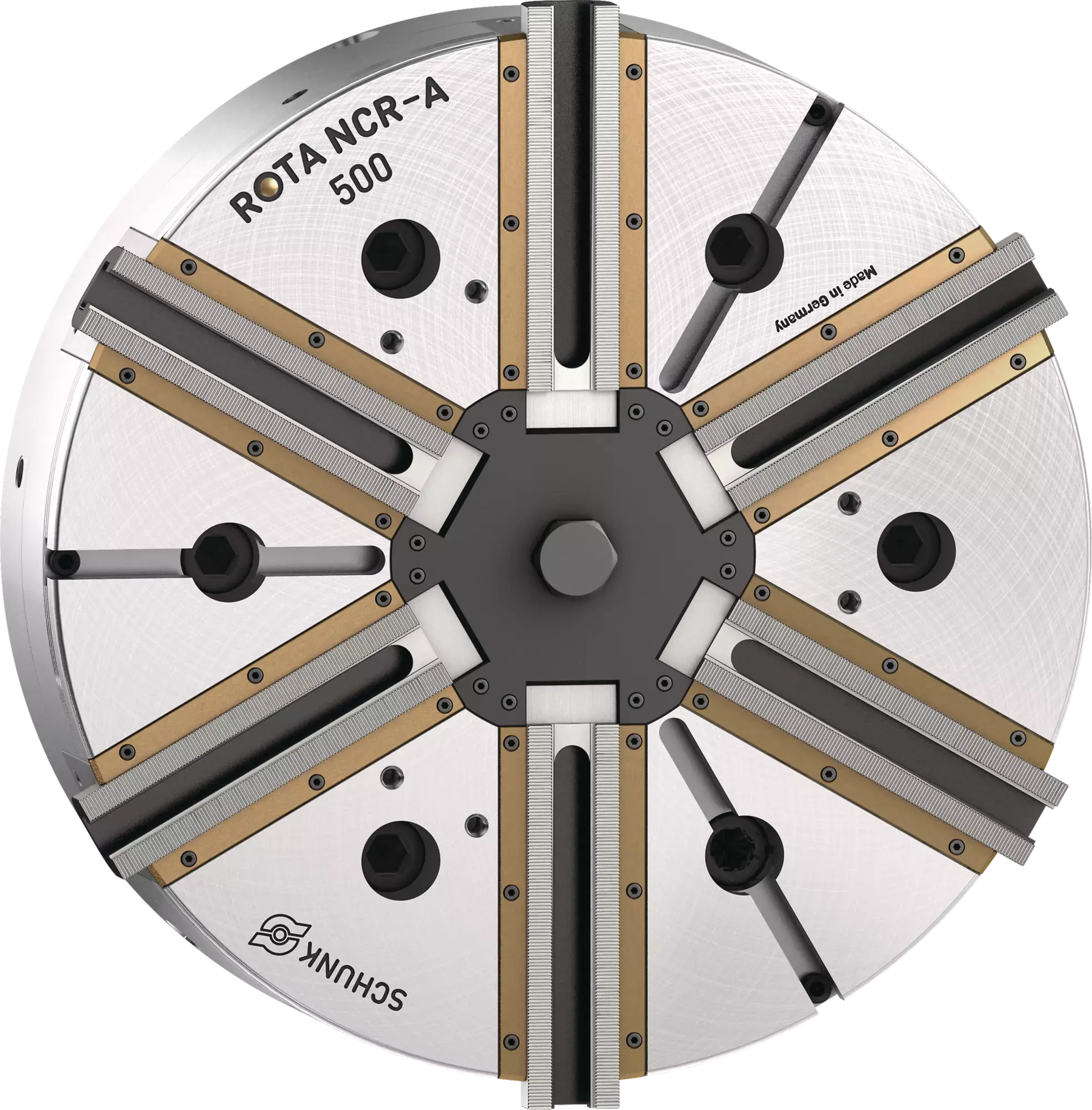 Produktfoto 1 von SCHUNK ROTA NCR-A 500 Z380-SV90°, Abgedichtetes 6-Backen-Kraftspannfutter