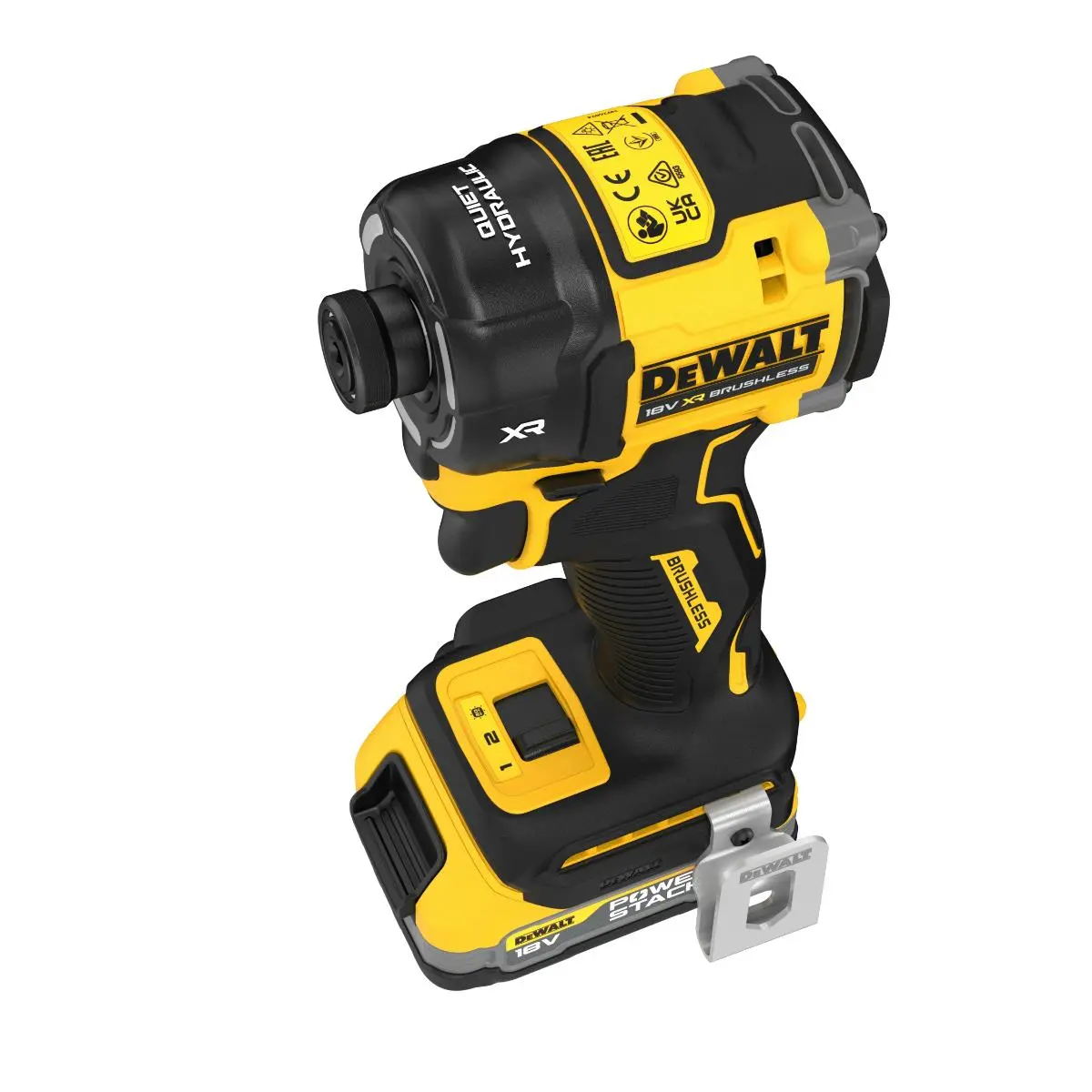 Produktfoto 1 von DeWalt DCF870E2T-QW, Akku-Schlagsch (1/4"/56Nm) PowerStack (18V/2x1,7Ah) Tstak