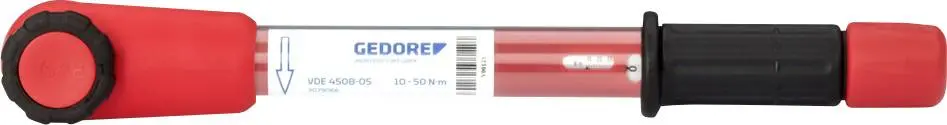 Produktfoto 1 von Gedore VDE 4508-05 3079066 Drehmomentschlüssel 1/2" (12.5 mm) 10 - 50 Nm