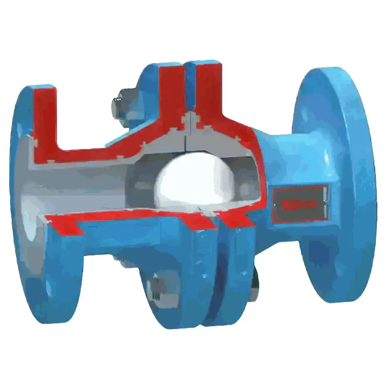 Produktfoto 1 von Fergo Flowserve Atomac ARV2 Kugelrückschlagventil DN 150 PN16 PFA ausgekleidet