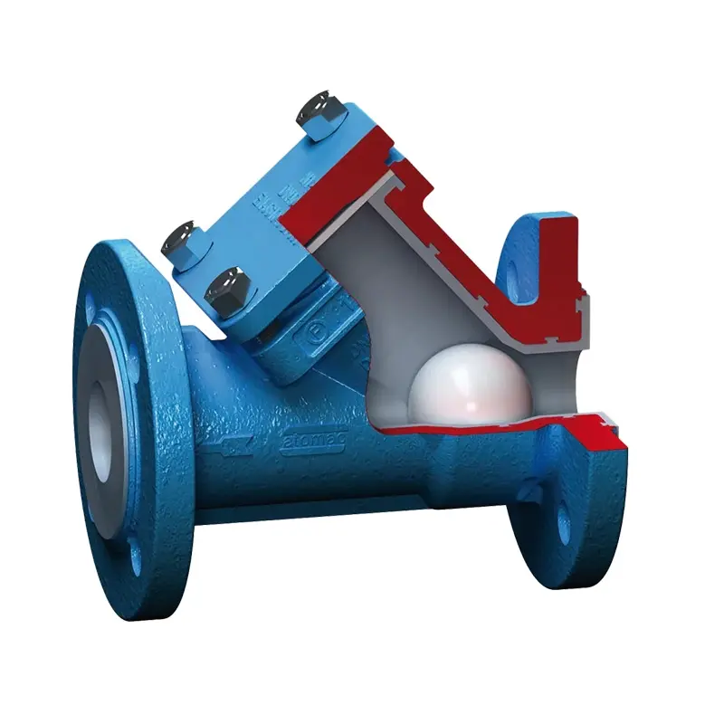 Produktfoto 1 von Fergo Flowserve Atomac ARL Kugelrückschlagventil DN 40 PFA ausgekleidet