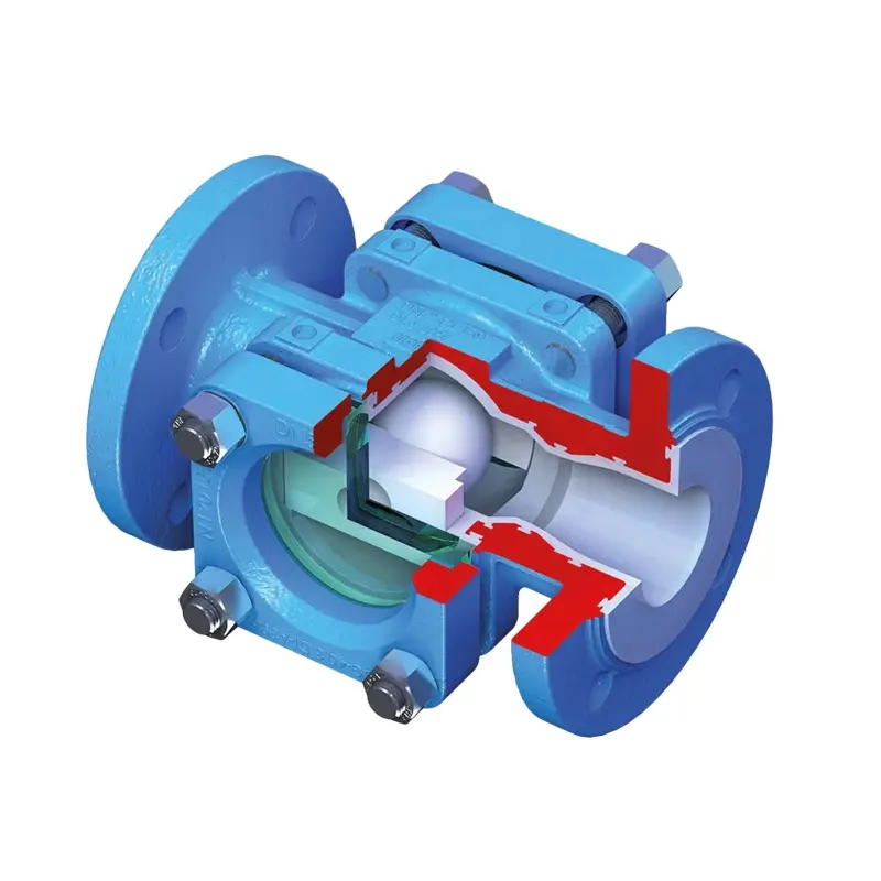 Fergo Flowserve Atomac ARV/SG Kugelrückschlagventil mit Schauglas DN40 PFA