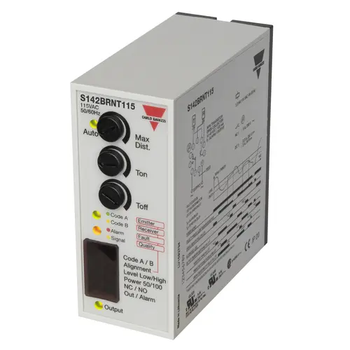 Produktfoto 1 von Carlo Gavazzi S142BRNT115, PHOTO AMP 1CH NPN SPDT TIMER