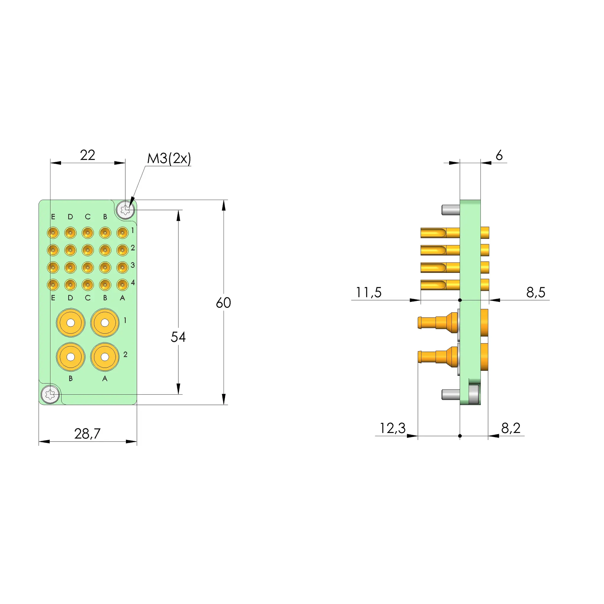 Produktfoto 1 von Ingun SB-P-MB-20/4-30A/PK3, Schnittstellenblock, SKU: 31867