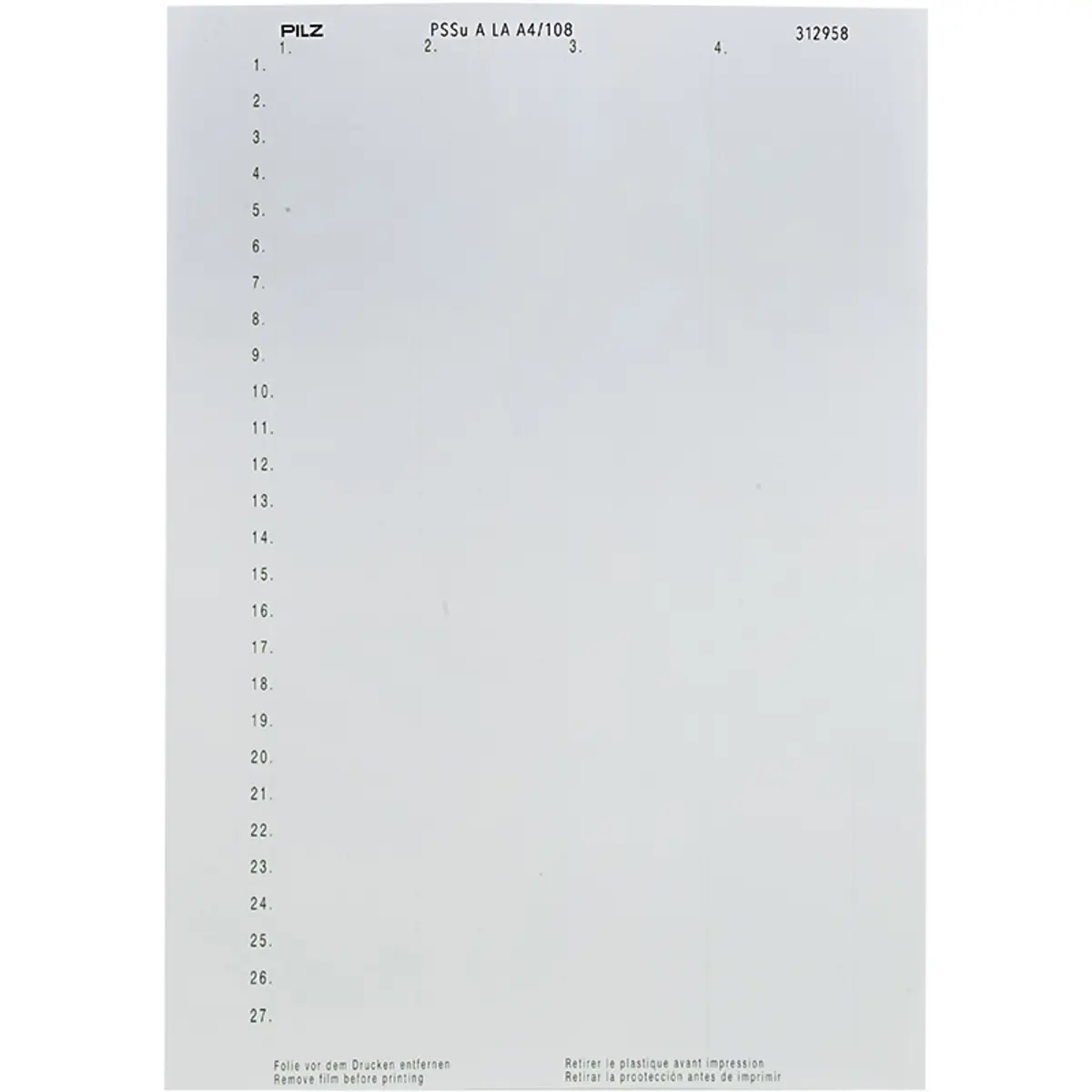 Produktfoto 1 von PILZ PSSu A LA0 (10 x 108 pcs.) Steuerungen P/N: 312958