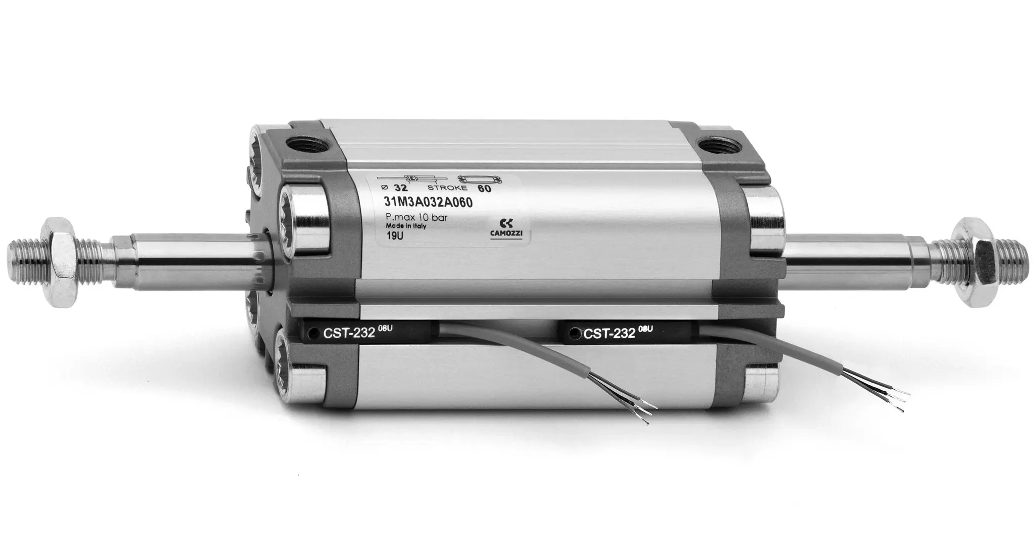 Produktfoto 1 von Camozzi 31M3A032A040 Kompaktantrieb, Serie 31
