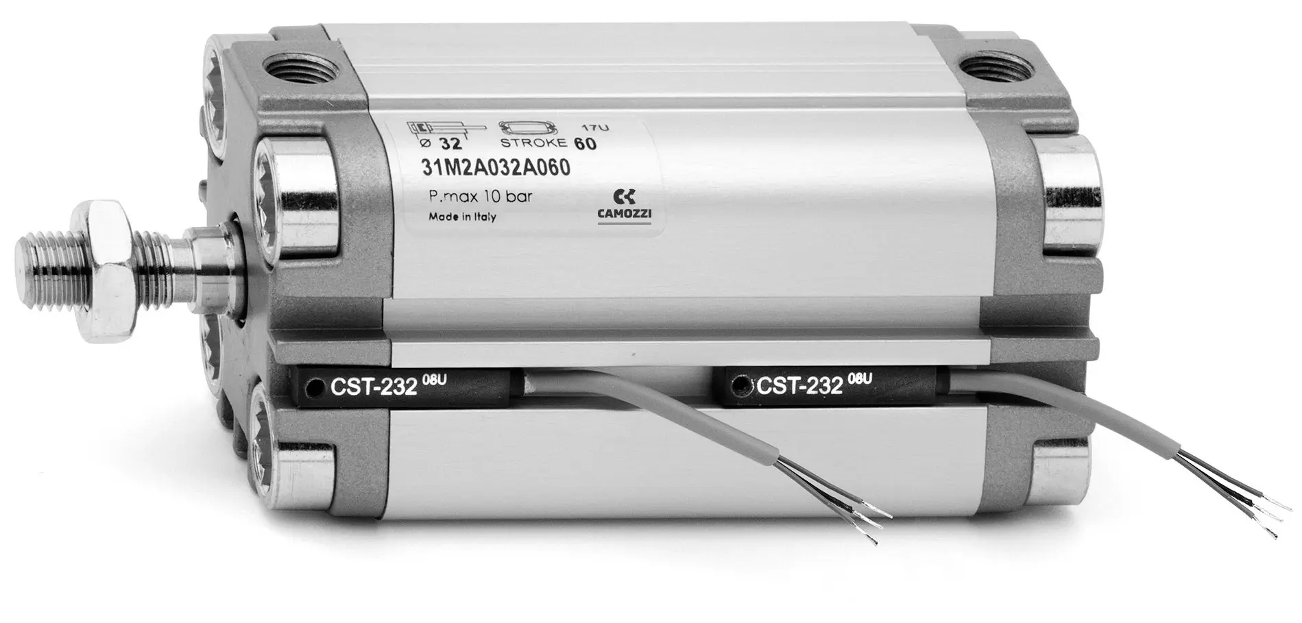 Produktfoto 1 von Camozzi 31F2A050A080W Kompaktantrieb, Serie 31