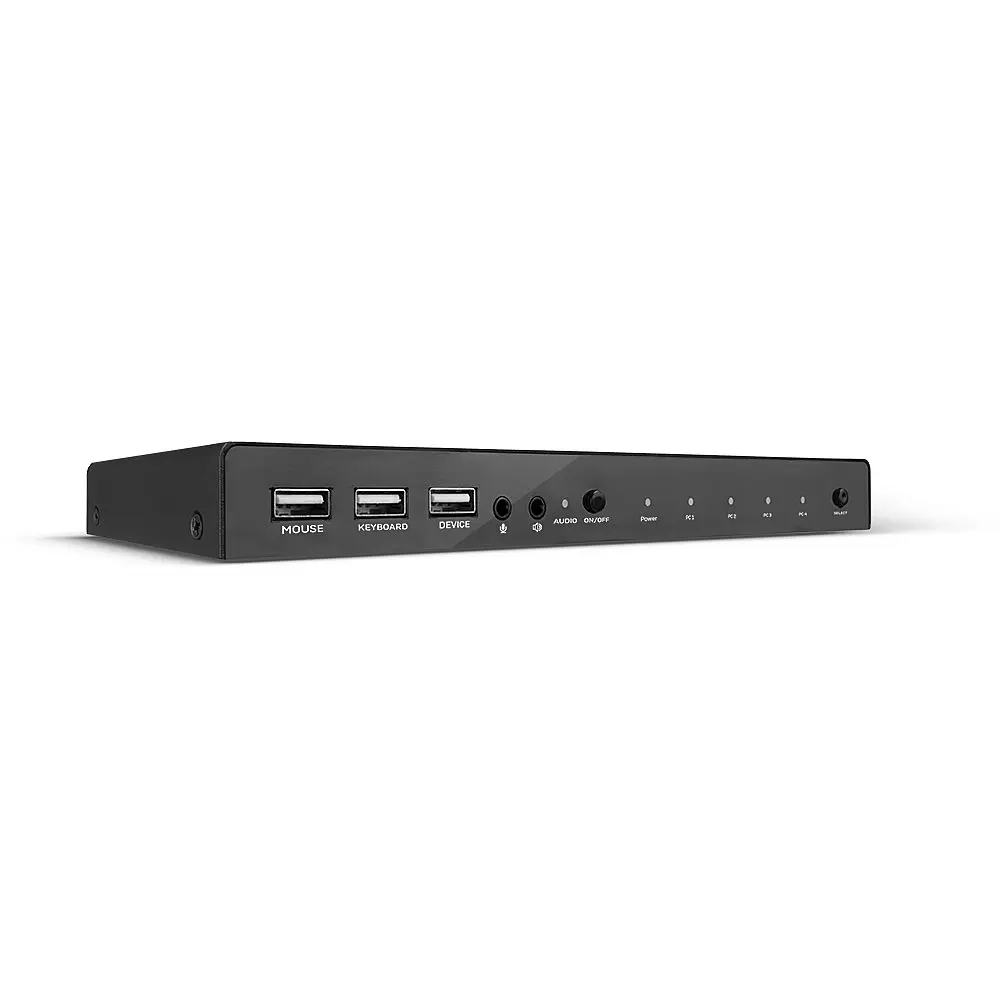 Produktfoto 1 von LINDY 32810, 4 Port KVM Switch HDMI 4K60, USB 2.0 & Audio