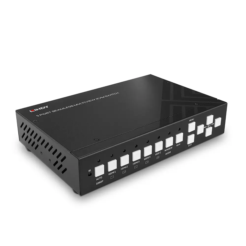 Produktfoto 1 von LINDY 32330, 5 Port KVM Switch Seamless Multiview