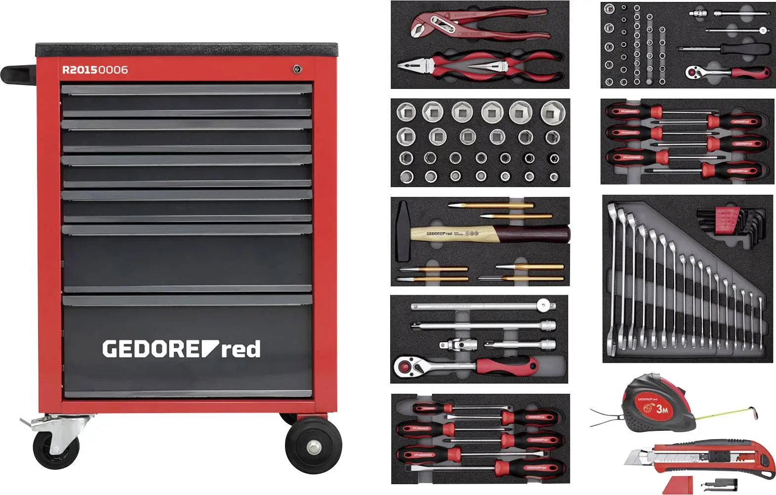 Produktfoto 1 von Gedore RED R21560001 3301667 Werkzeugset