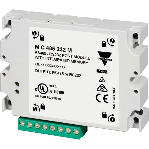 Produktfoto 1 von Carlo Gavazzi MC485232M, RS485/RS232-Portmodul mit integriertem Speicher R.0