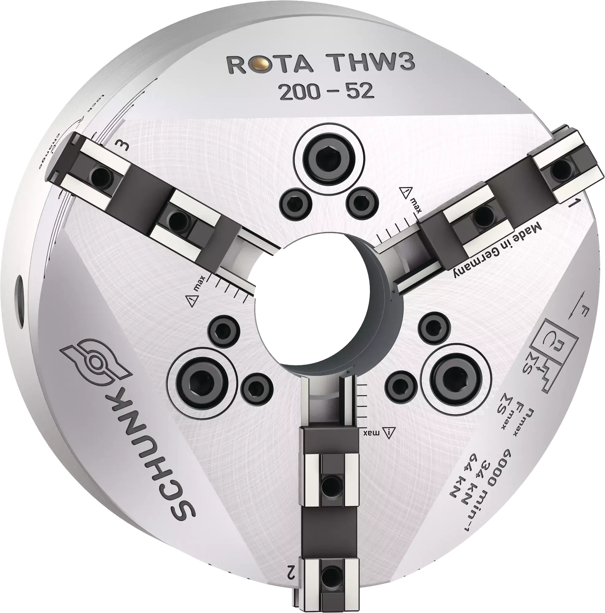 Produktfoto 1 von SCHUNK ROTA THW3 200-52 Z140-GBK, Kraftspannfutter