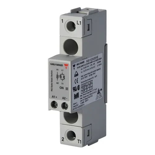 Produktfoto 1 von Carlo Gavazzi RGS1A60D25KKE, 1PH-E-SSRLY-IN:DC SRW-OUT:ZC 600VAC 25A 1200V SRW