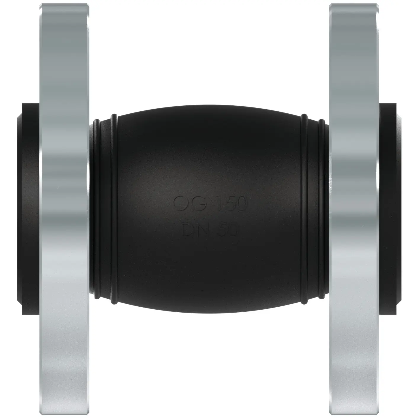 Produktfoto 1 von Fergo OG150 Gummikompensator DN 50 PN10/16 NBR Stahl verzinkt 150mm
