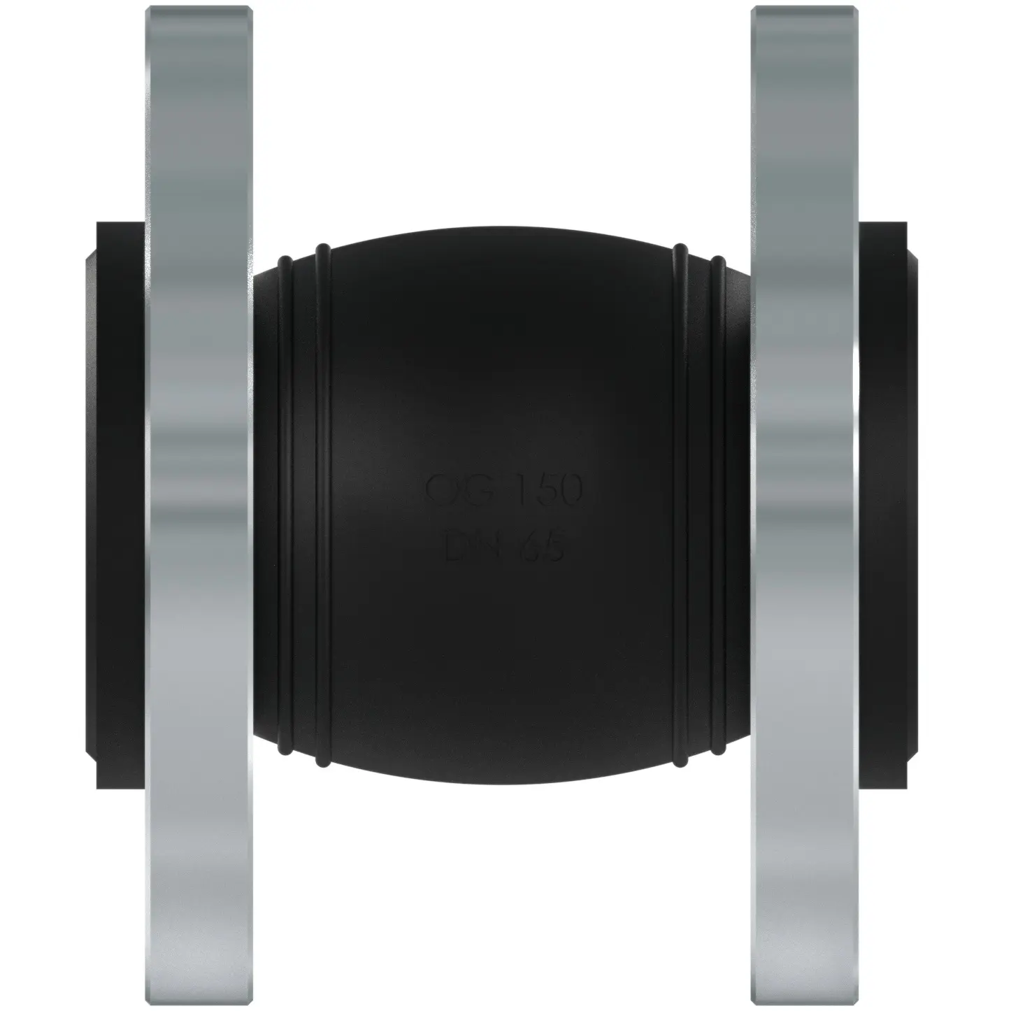 Produktfoto 1 von Fergo OG150 Gummikompensator DN 65 PN16 NBR Stahl verzinkt Baulänge 150mm