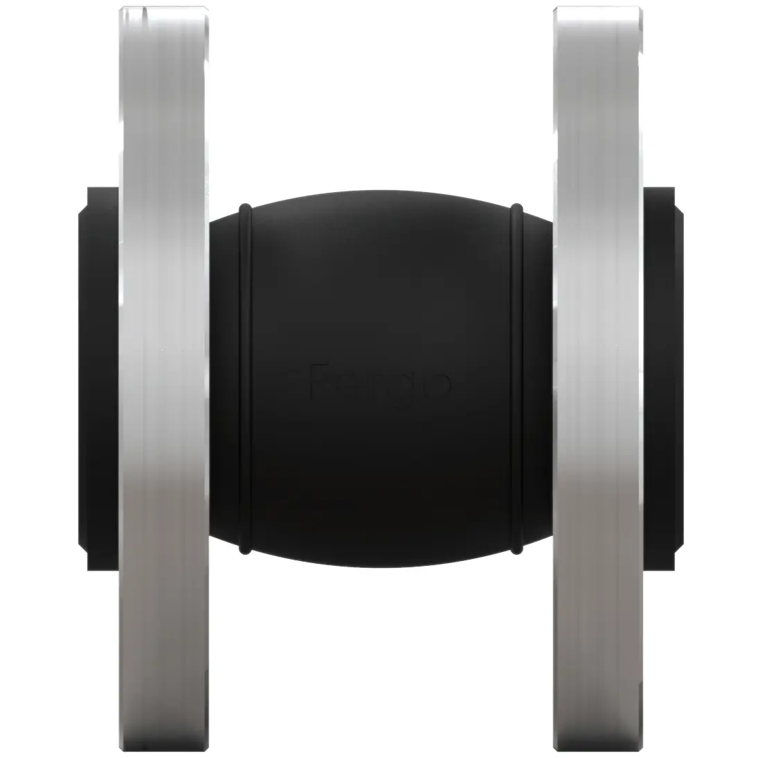 Produktfoto 1 von Fergo OG130 Gummi-Kompensator DN 50 PN10/16 Edelstahl EPDM Baulänge 130mm