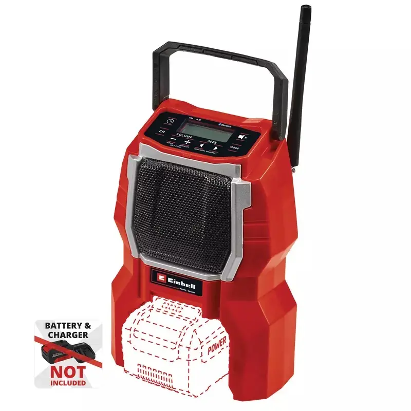 Einhell Baustellenradio TC-RA18LiBT-Solo, Akku 18V, FM, Bluetooth, SKU: 3408017